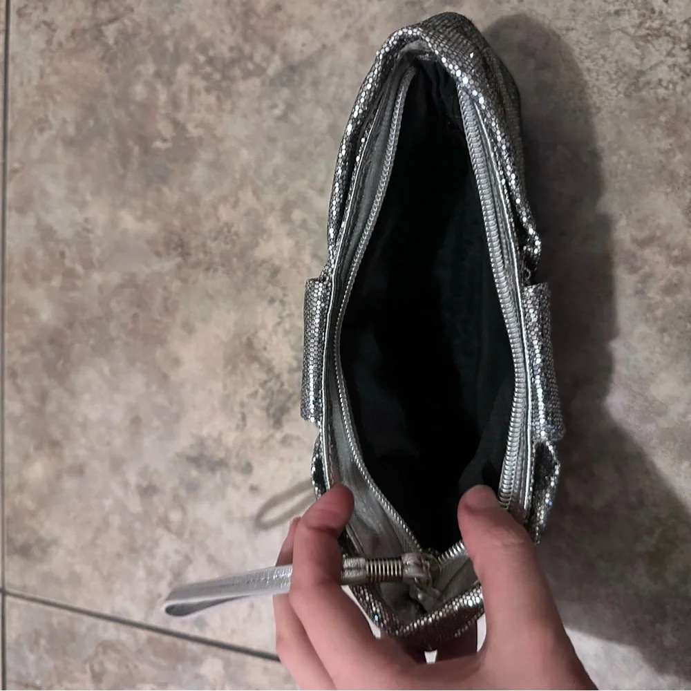 NWOT Victorias Secret Silver Wristlet